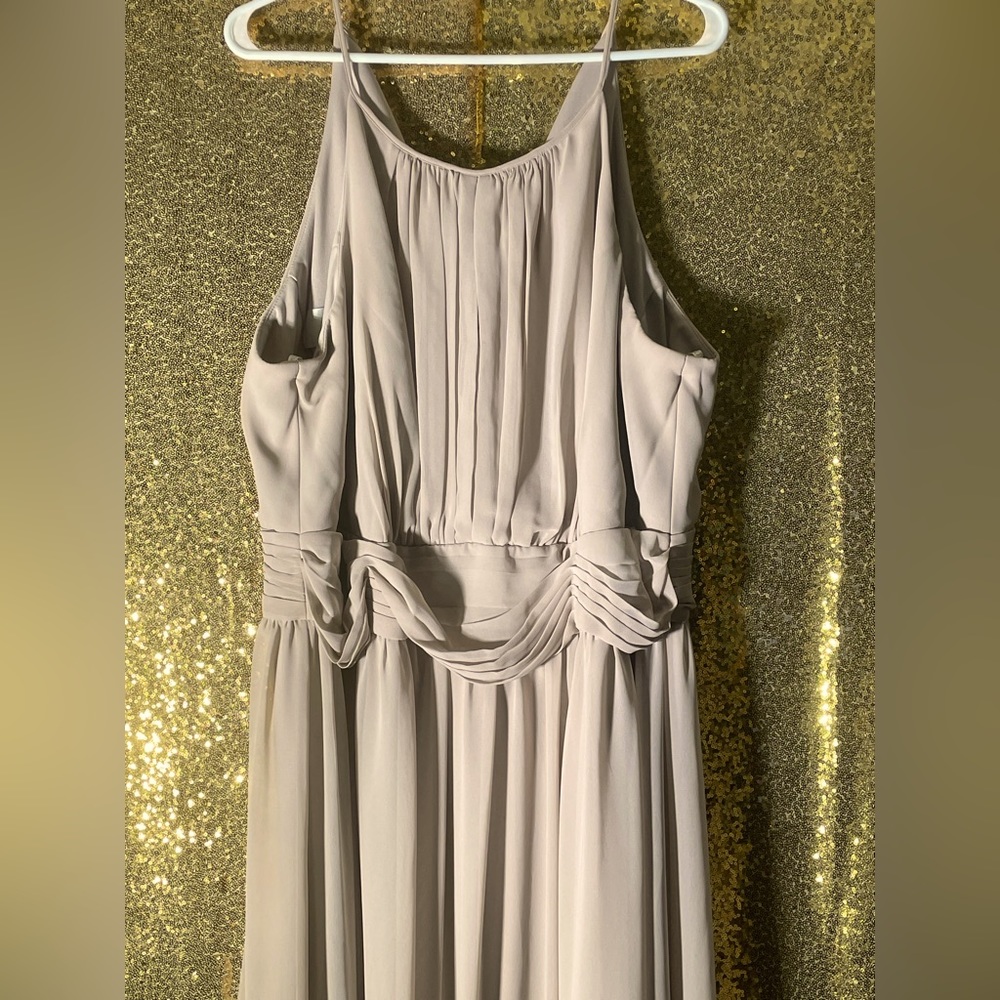 David’s Bridal Biscotti Size 20 Bridesmaids Dress